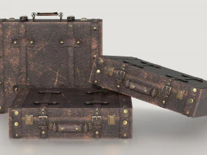 Vintage Suitcase 3D Model
