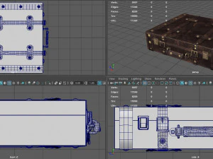 Vintage Suitcase 3D Model