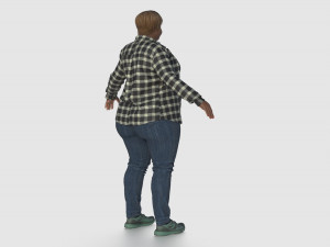 Plus Size Women 3D Model