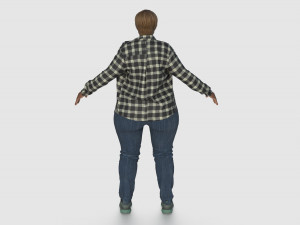 Plus Size Women 3D Model