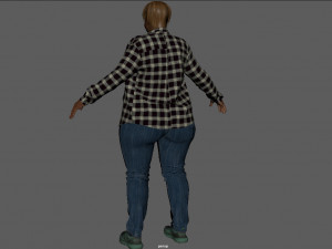 Plus Size Women 3D Model