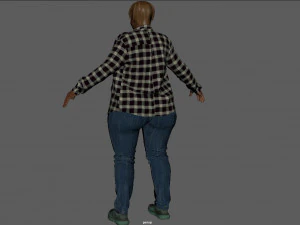 Plus Size Women 3D Model