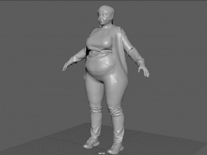 Plus Size Women 3D Model