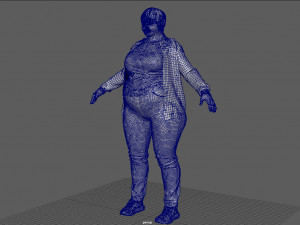 Plus Size Women 3D Model