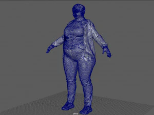 Plus Size Women 3D Model