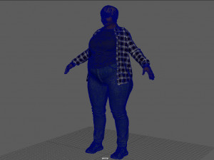 Plus Size Women 3D Model