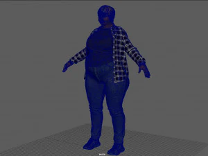 Plus Size Women 3D Model