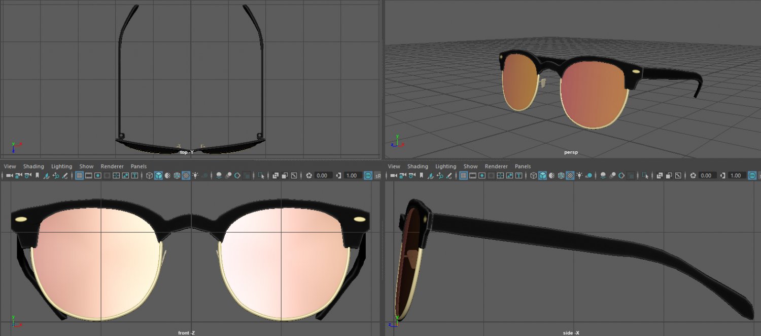 Triomphe 04 Sunglasses in Acetate - 3D Model by frezzy