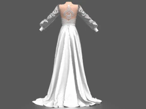 WEDDING DRESS 3D Model