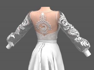 WEDDING DRESS Model 3D