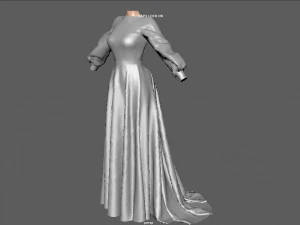 WEDDING DRESS 3D Model