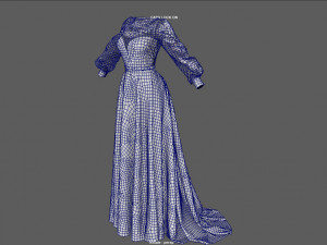 WEDDING DRESS Model 3D