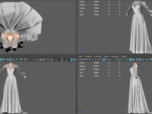 WEDDING DRESS 3D Model