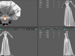 WEDDING DRESS Model 3D