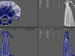 WEDDING DRESS Model 3D