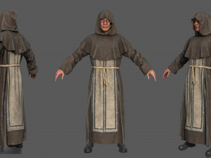 Possessed Monk 3D Model
