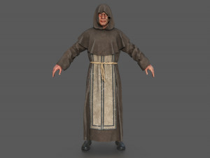 Possessed Monk 3D Model