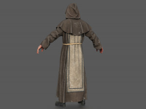 Possessed Monk 3D Model