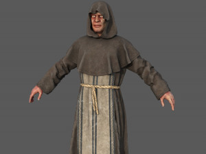 Possessed Monk 3D Model