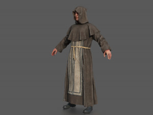 Possessed Monk 3D Model
