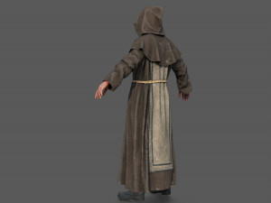 Possessed Monk 3D Model