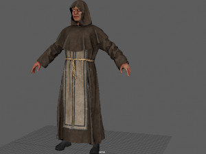 Possessed Monk 3D Model