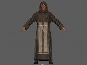 Possessed Monk 3D Model