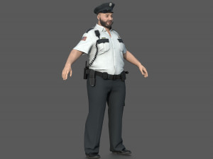 Police Officer 2 3D Model