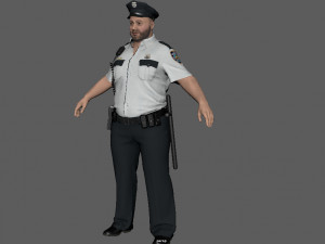 Police Officer 2 3D Model