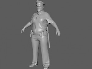 Police Officer 2 3D Model