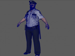 Police Officer 2 3D Model