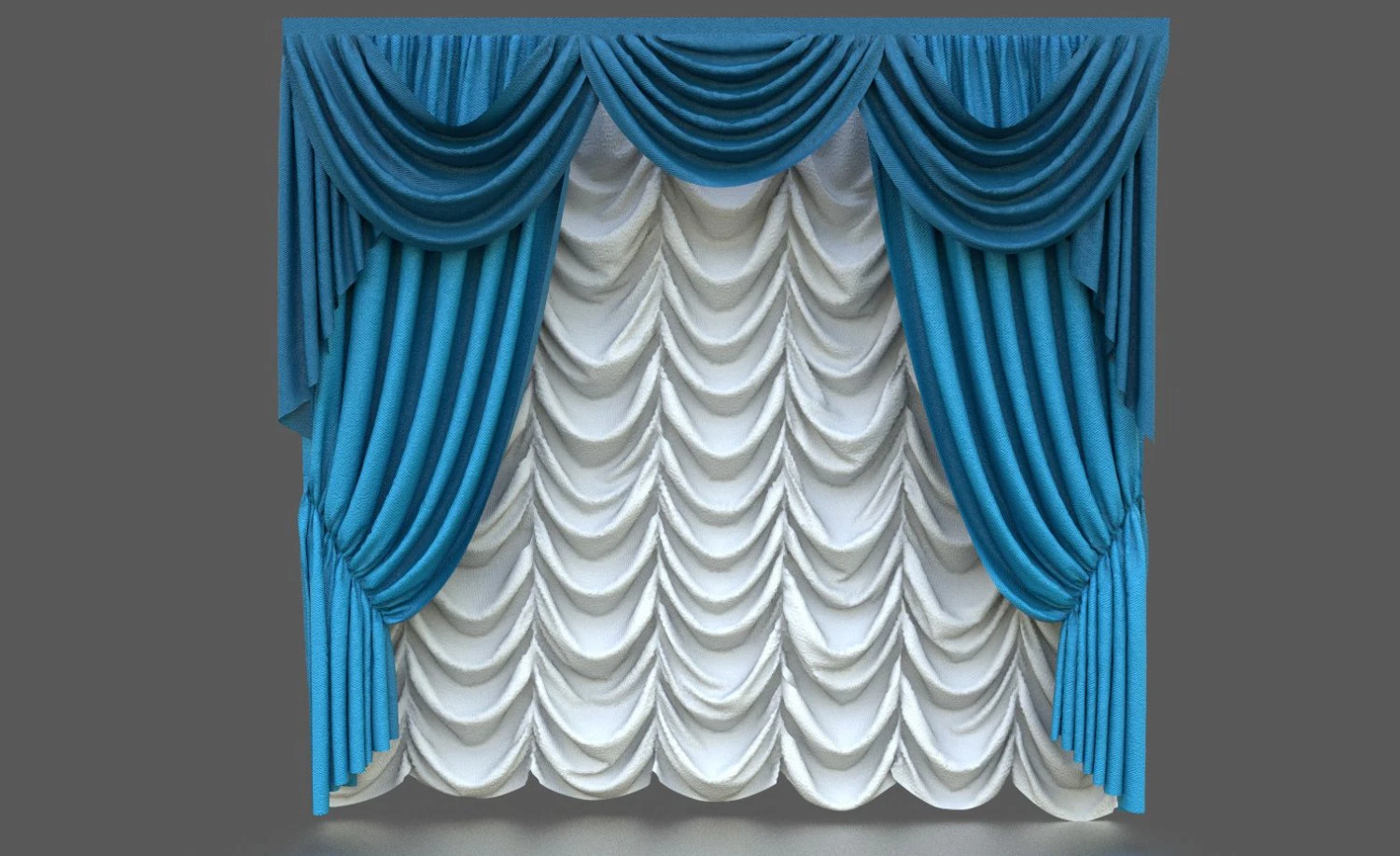 CURTAINS 2 3D Model .c4d .max .obj .3ds .fbx .stl .blend 