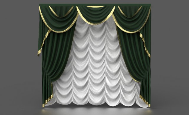 CURTAINS 3 3D Model .c4d .max .obj .3ds .fbx .stl .blend 