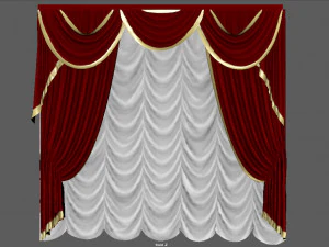 पर्दे 3 3D मॉडल