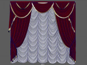 पर्दे 3 3D मॉडल