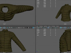 WINTER JACKET WOMAN 3D Model
