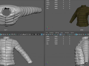 WINTER JACKET WOMAN 3D Model