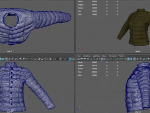 WINTER JACKET WOMAN 3D Model