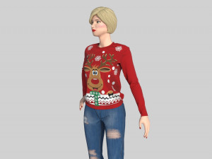 CHRISMAS SWEATER Modèle 3D