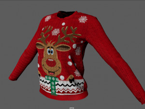 CHRISMAS SWEATER Modèle 3D