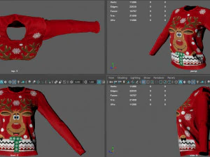 CHRISMAS SWEATER 3D Model