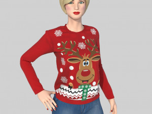 CHRISMAS SWEATER Modèle 3D