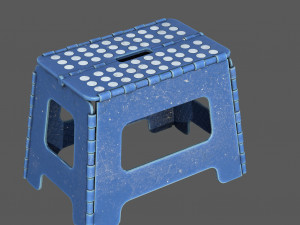 PLASTIC FOLDING STOOL 3D Model