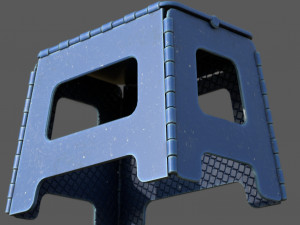 PLASTIC FOLDING STOOL 3D Model