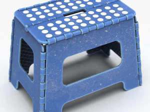 SGABELLO PIEGHEVOLE IN PLASTICA Modello 3D