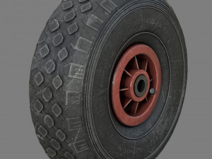 WHEELBARROW WHEEL 3D Model