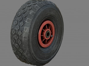 WHEELBARROW WHEEL Model 3D