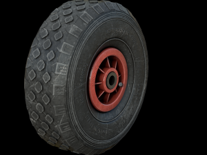 WHEELBARROW WHEEL Model 3D