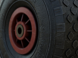 WHEELBARROW WHEEL Model 3D