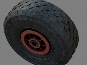 WHEELBARROW WHEEL Model 3D